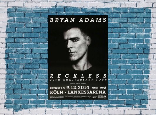 Bryan Adams - Anniversary , Kln 2014 - Konzertplakat
