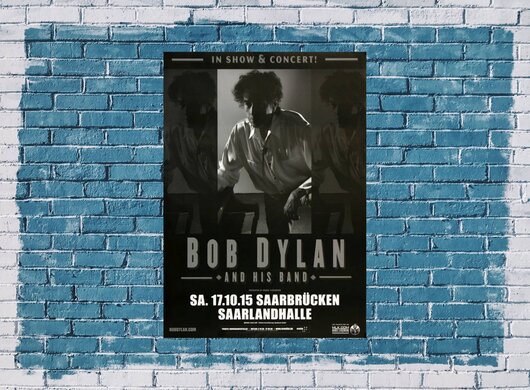 Bob Dylan and His Band - Shadows , Saarbrcken 2015 - Konzertplakat
