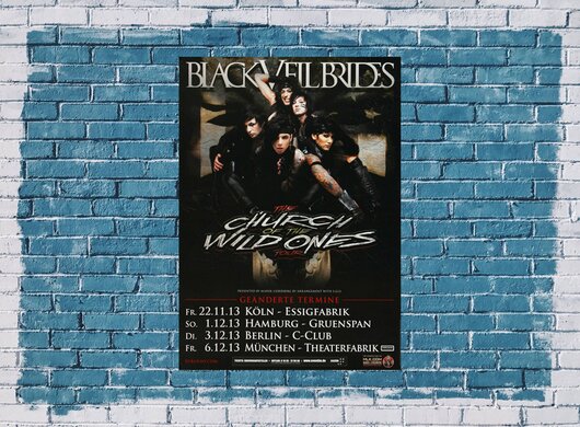 Black Veil Brides - New Religion , Kln 2013 - Konzertplakat