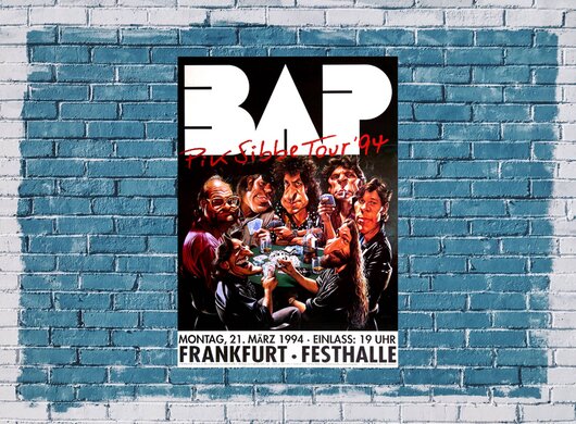 BAP - Pik Sibbe, Frankfurt 1994 - Konzertplakat