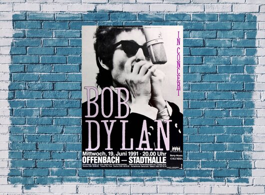 Bob Dylan and His Band - Under Red Sky, Offenbach & Frankfurt 1991 - Konzertplakat