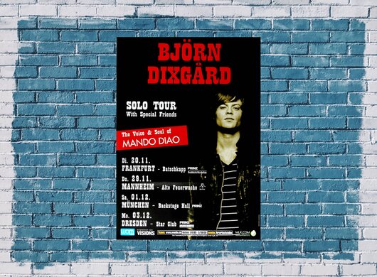 Bjrn Dixgrd - Mando Diao, Tour 2007 - Konzertplakat