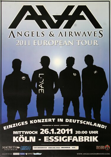 Angels & Airwaves - Dream Walker, Kln 2011 - Konzertplakat