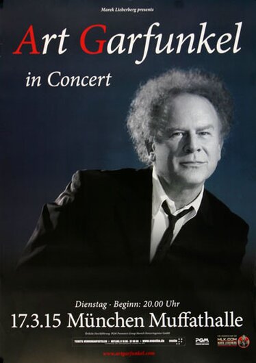 Art Garfunkel - In Concert , Mnchen 2015 - Konzertplakat