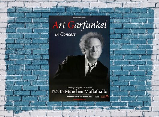 Art Garfunkel - In Concert , Mnchen 2015 - Konzertplakat