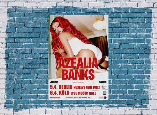 Azealia Banks - Nude Beach, Berlin & Kln 2014 - Konzertplakat
