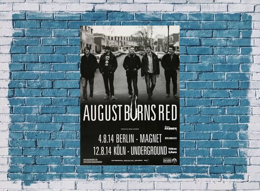 August Burns Red - Identity, Berlin & Kln 2014 - Konzertplakat
