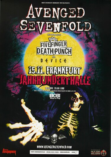 Avenged Sevenfold - Hail To The King , Frankfurt 2013 - Konzertplakat