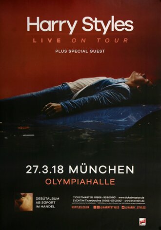 Harry Styles - Live In, Mnchen 2018 - Konzertplakat